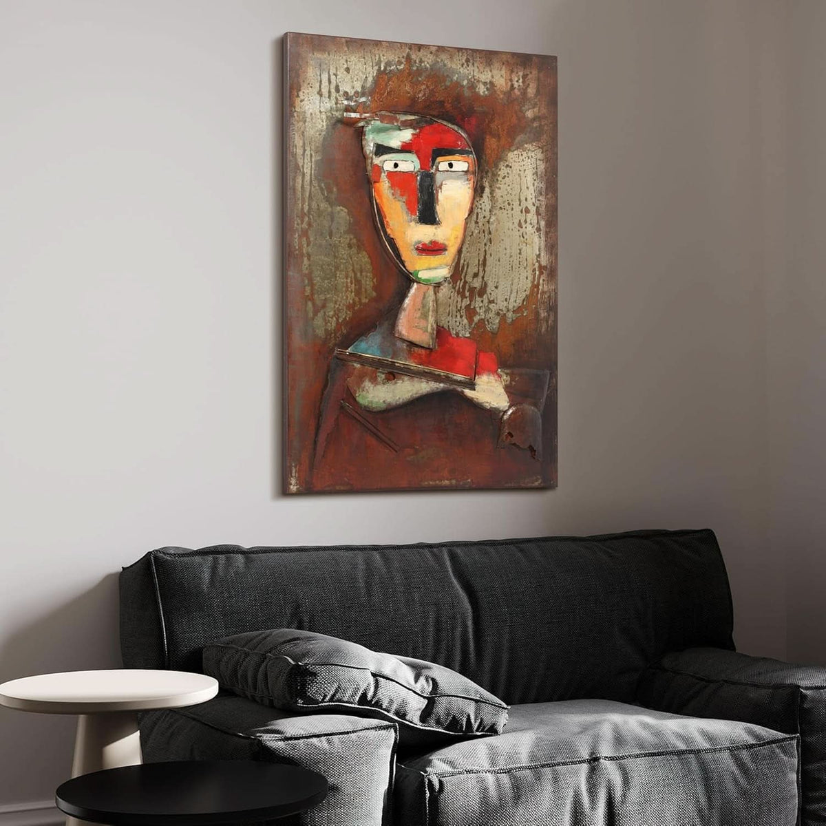 Mixed Media Modern Wall Art 48x32 for Living Room – image 4