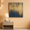 Charcoal Textured Canvas Wall Art 30x45 Hand-Painted Grey – main view