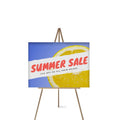 Printed foam board sign shown on an easel (easel not included)