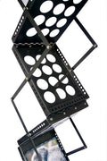Pop-up literature rack frame detail