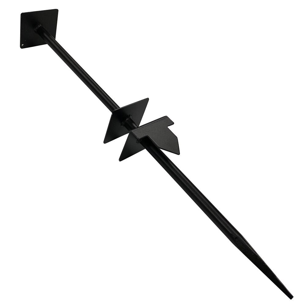 Steel ground stake for real estate sign post