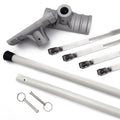 Fiberglass rods and pins for 30 inch pole banner brackets