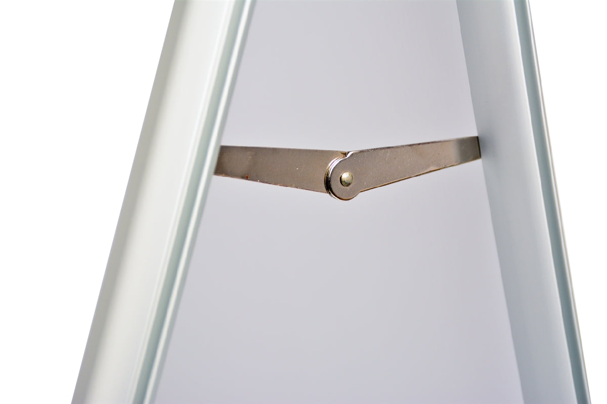 A-frame sidewalk sign hinge bracket