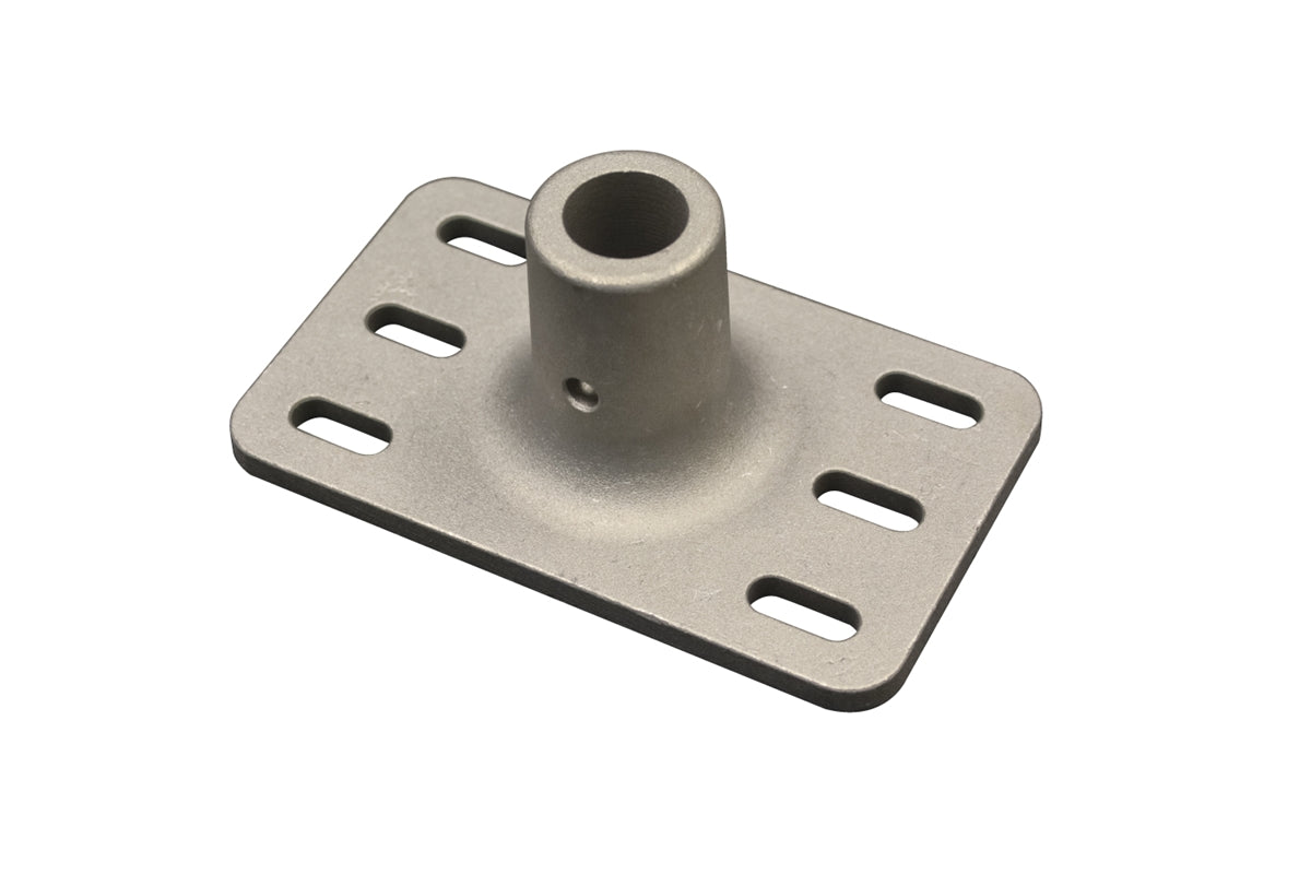 Cast aluminum wall mount plate