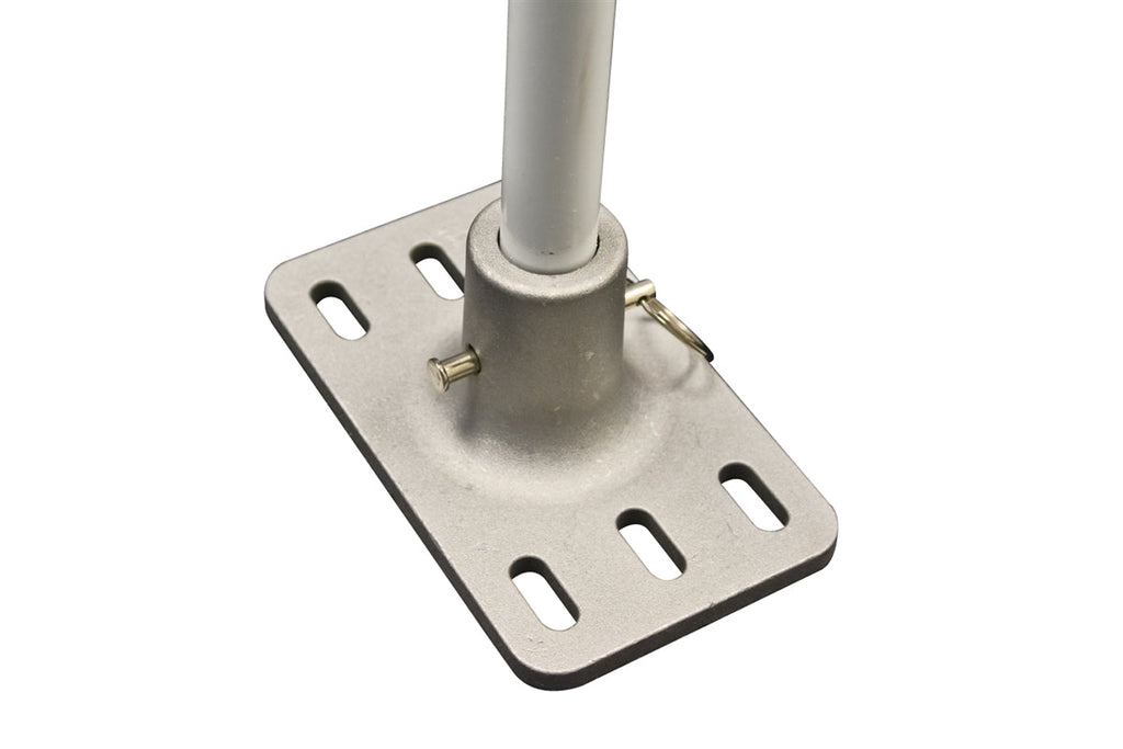 Wall mount with fiberglass rod installed