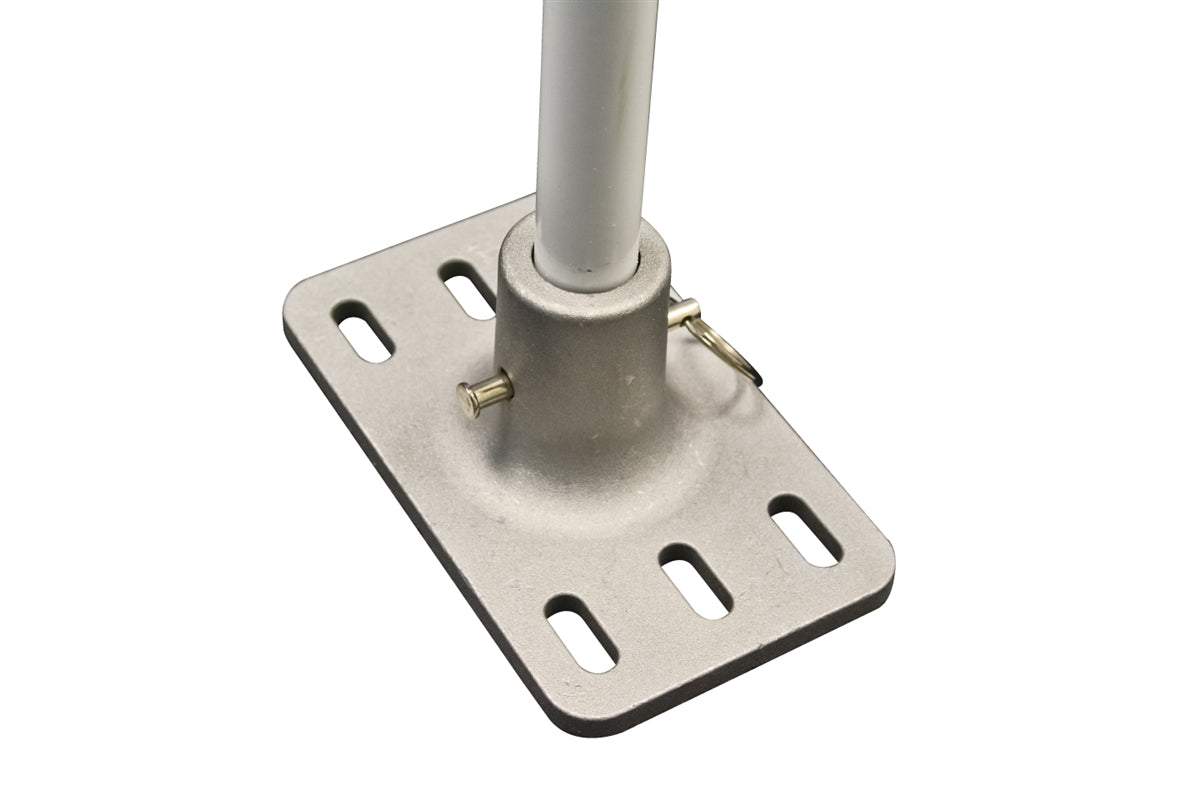 Wall mount with fiberglass rod installed