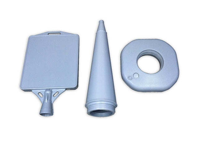 Cone poster sign parts: panel, cone post and water base