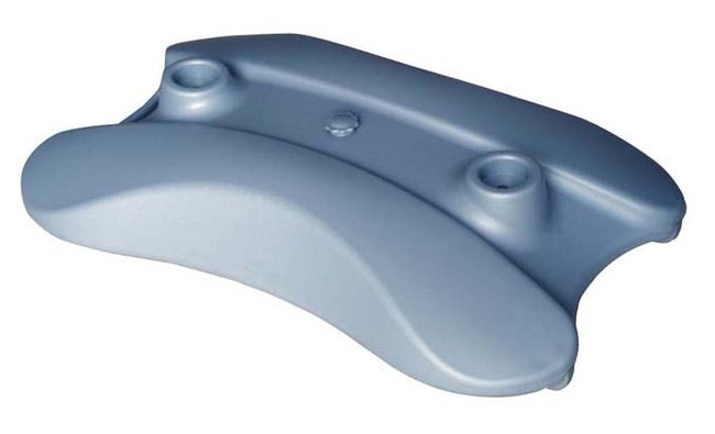 Fillable plastic water base with wheels