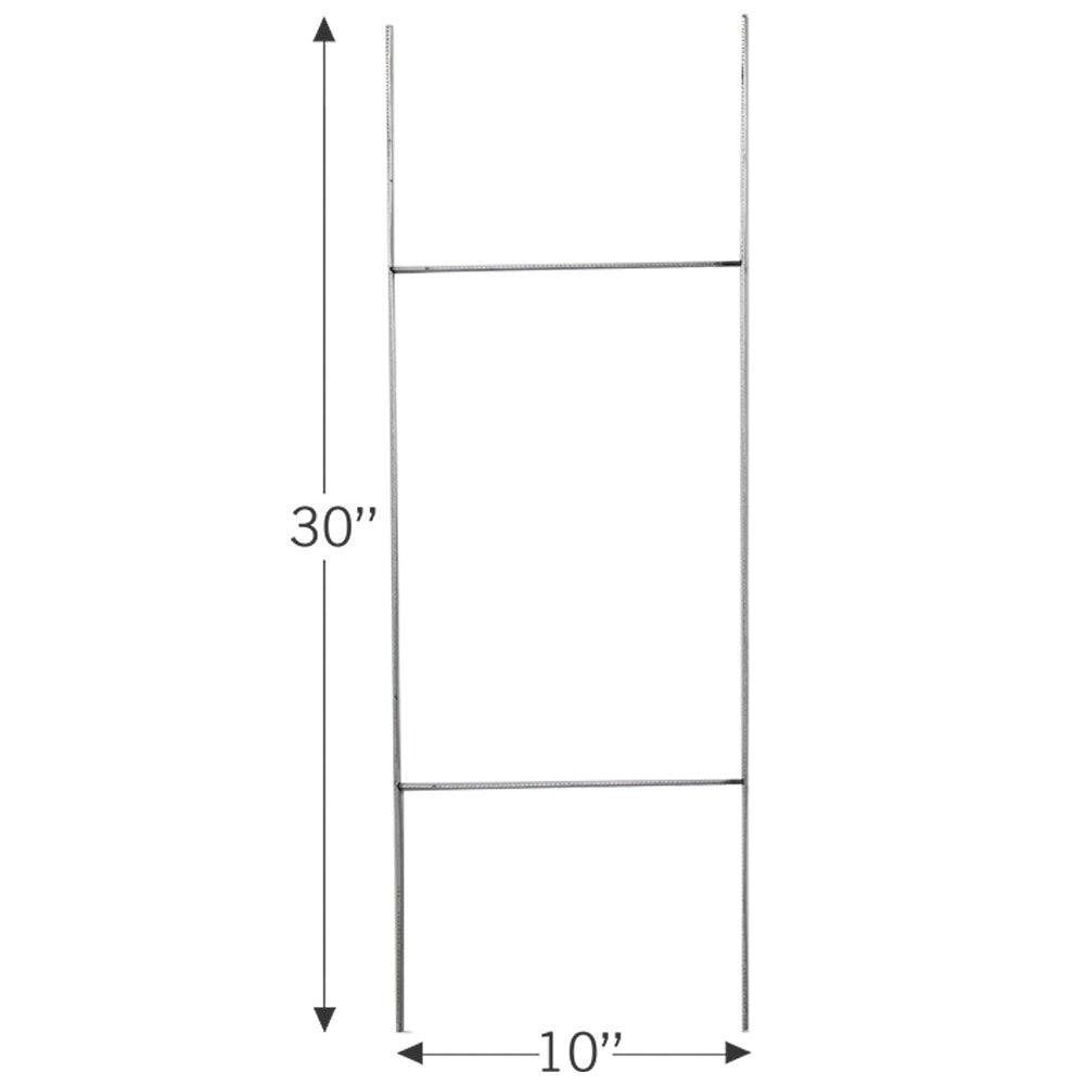 10 x 30 inch galvanized steel H-stake for 23 x 18 yard signs