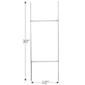 10 x 30 inch wire H-stake for yard signs